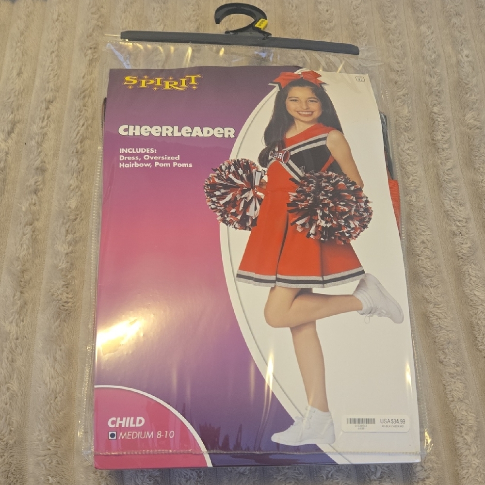 Spirit Red and White Cheerleader Outfit